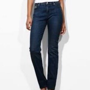 Levi's Perfectly Slimming 512 Straight-Leg Jeans in Deep Indigo Size 12